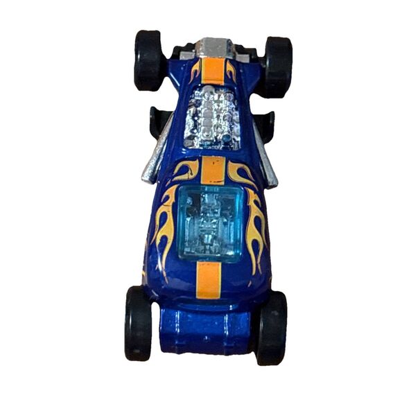 2021 Hot Wheels Blue Mod Rod HW Flames Rat Rod Hot Rod - Picture 4 of 7